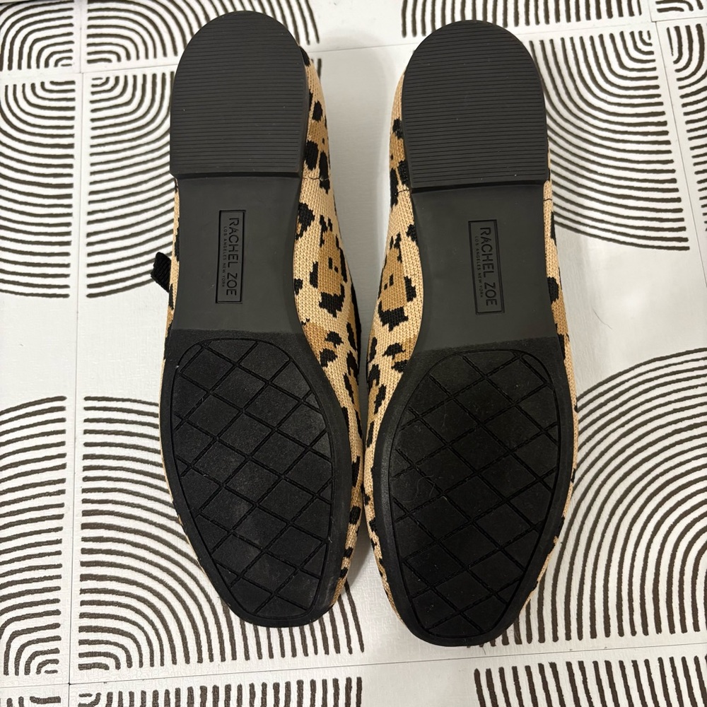 Rachel Zoe Leopard Print Mary Jane Ballet Flats Sz 8 - Picture 5 of 7